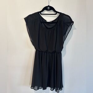 Lush Black Mini Dress